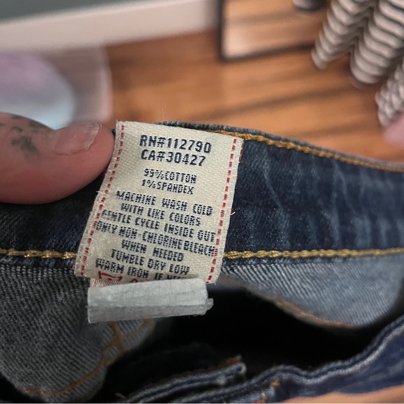 True Religion Johnny Dark Wash sz 25 - Picture 8 of 9